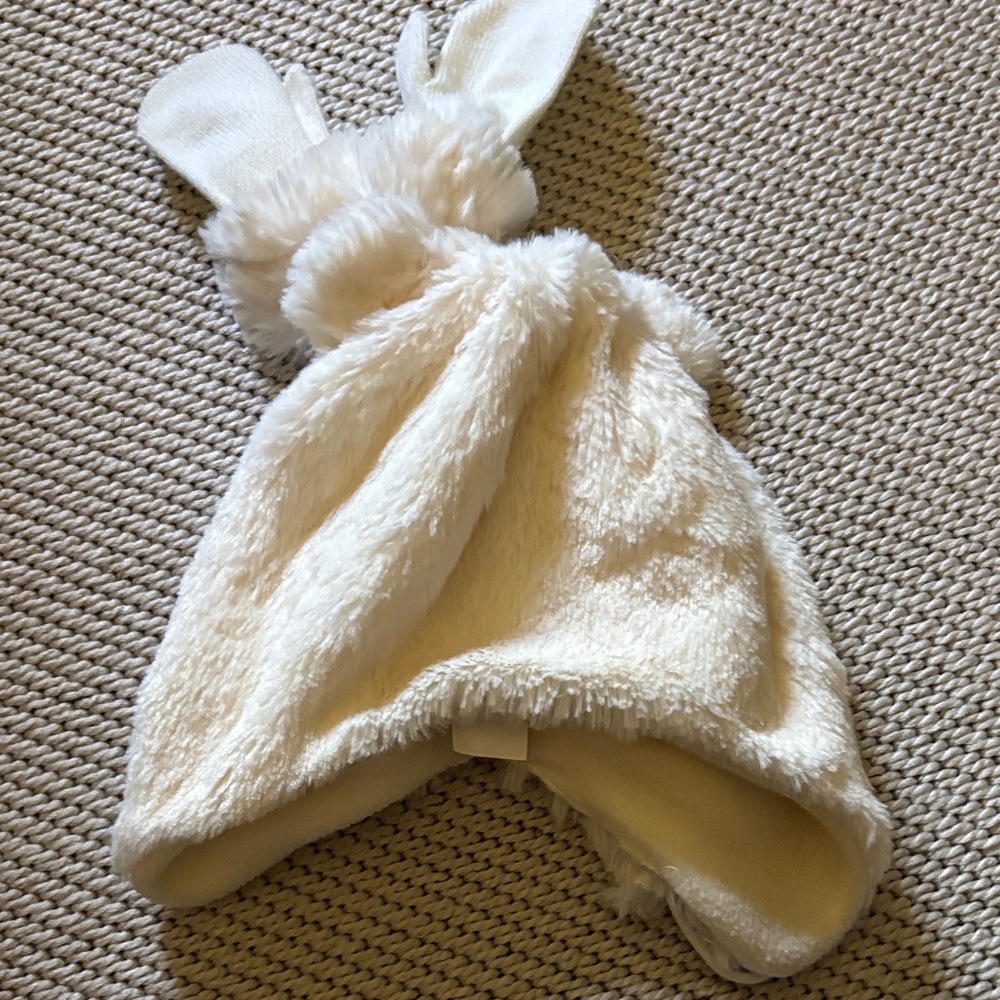 Hat & gloves toddler girls new size 2T-4T faux fur Olive & Edie
